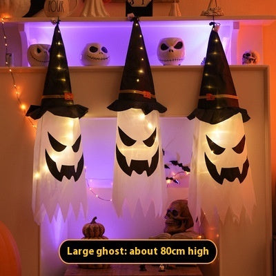 Morroween Glowing Ghost Wizard Hat Set - full collection display