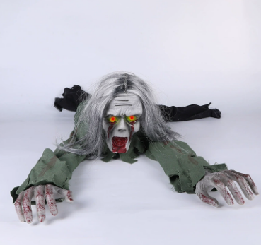 Morroween Crawling Ghost Prank Toy - Bald crawling ghost variant