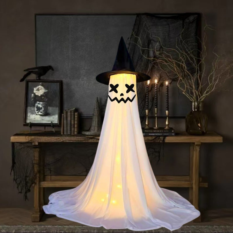 Morroween Spooky Ghost Yard Stake - Evil Devil design