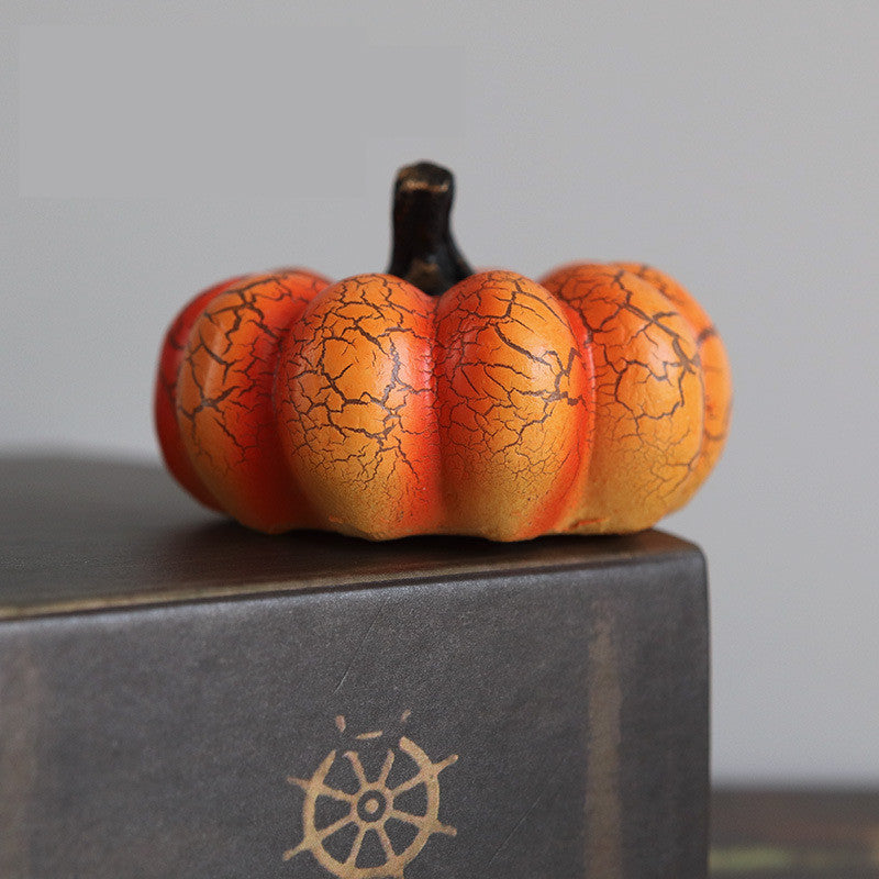 Morroween Luminous Pumpkin LED Lantern - lit in a dark window