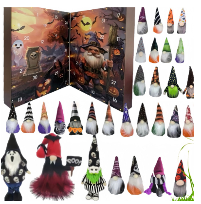 Morroween Doomsday Countdown Blind Box - open box showing daily figures