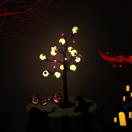 LED Ghost Eyeball Tree Desk Lamp