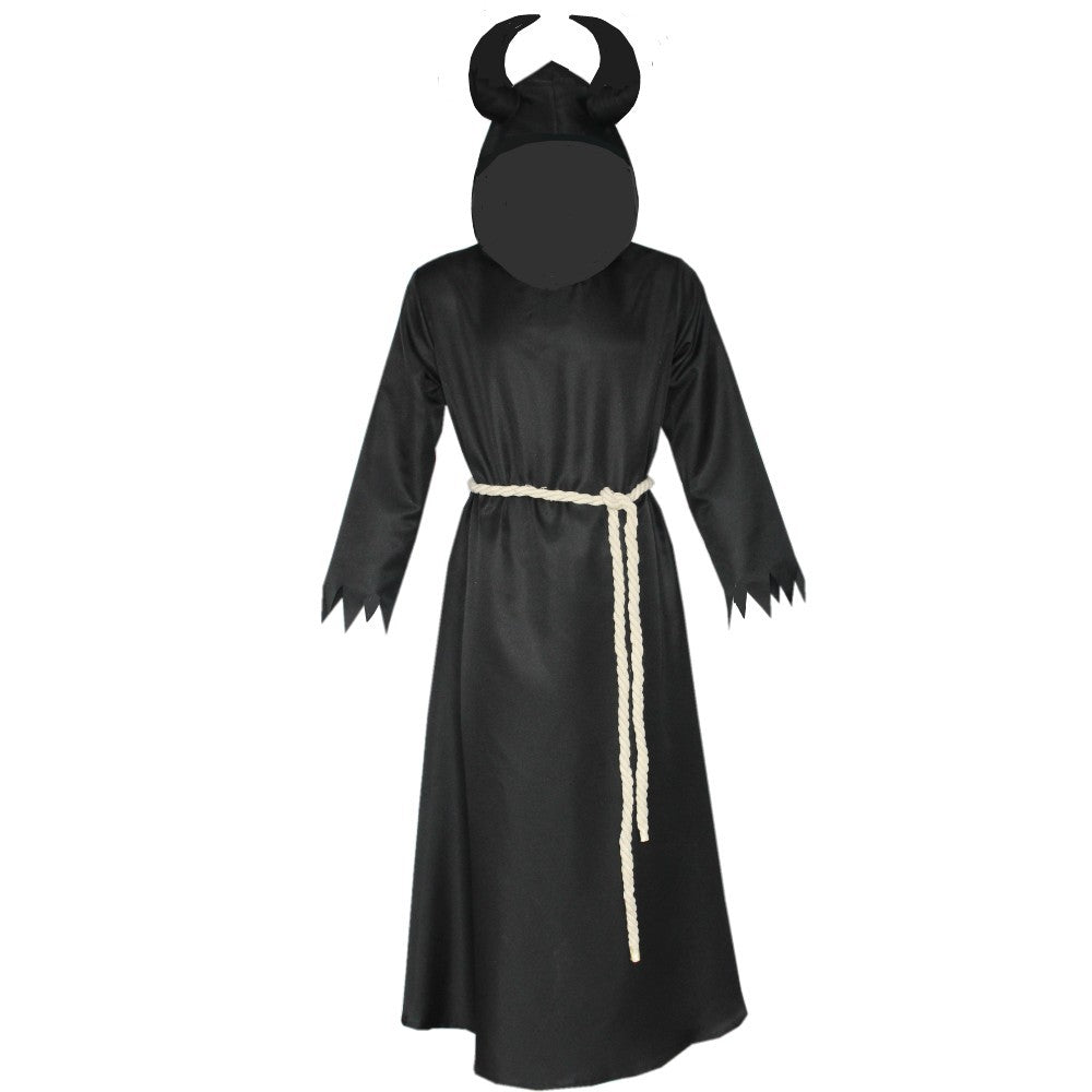 Morroween Devil Wizard Cloak - being worn, front view