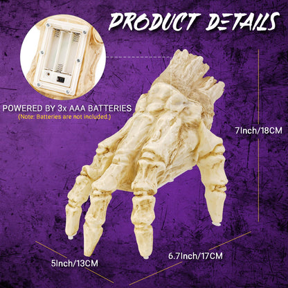 Morroween Crawling Zombie Hand - sound sensor detail