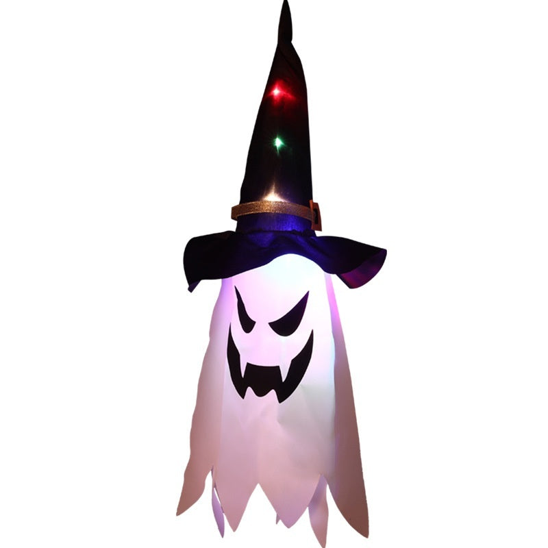 Morroween Glowing Ghost Wizard Hat Set - 3pcs 80cm hats together