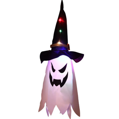 Morroween Glowing Ghost Wizard Hat Set - 3pcs 80cm hats together