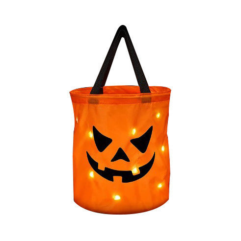 Morroween Pumpkin Trick-or-Treat Bag - handle detail