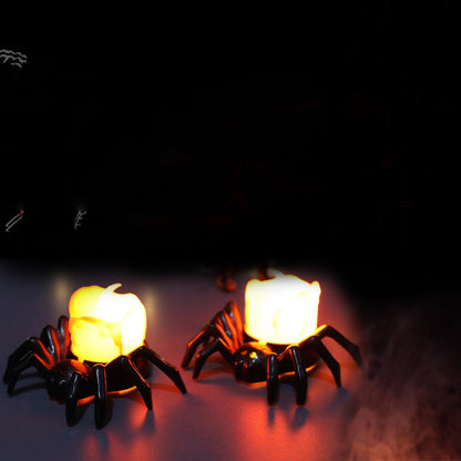 Morroween Spider Candlestick Ornament - size reference
