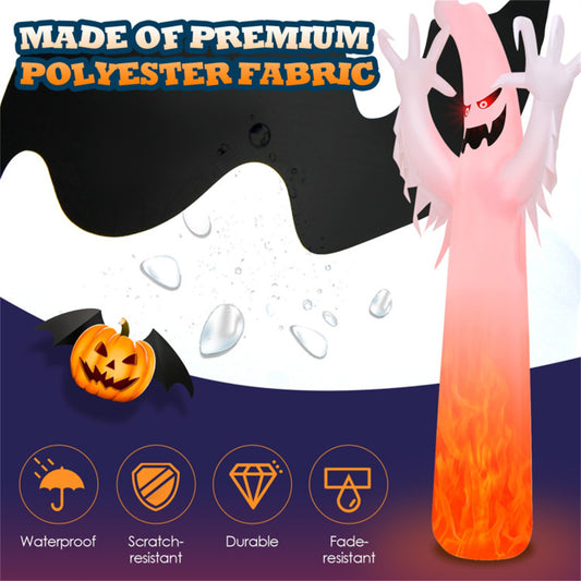 12ft Inflatable Flame Ghost Yard Decoration