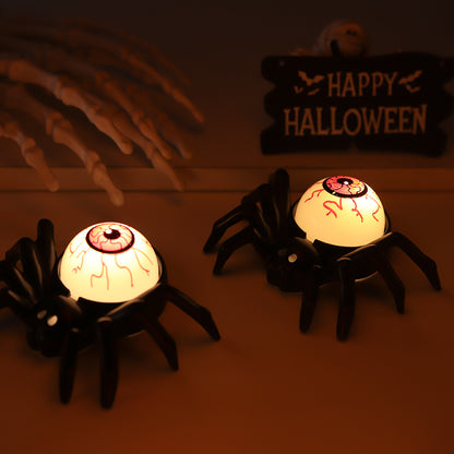 Morroween Glowing Eye Spider Lights - Orange eye variant