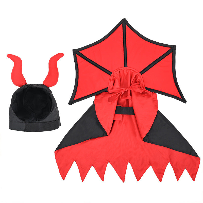 Morroween Pet Vampire Cloak - size reference