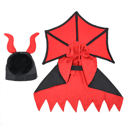 Morroween Pet Vampire Cloak - size reference