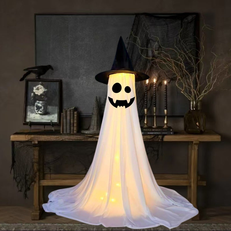 Morroween Spooky Ghost Yard Stake - grouped display of designs