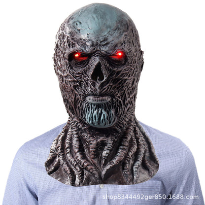 Morroween Full-Face Horror Masks - being worn at a haunted house