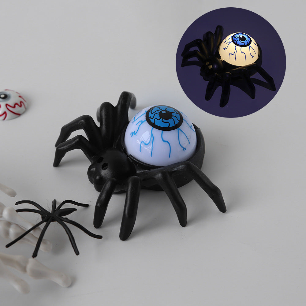 Morroween Glowing Eye Spider Lights - spider body detail close-up
