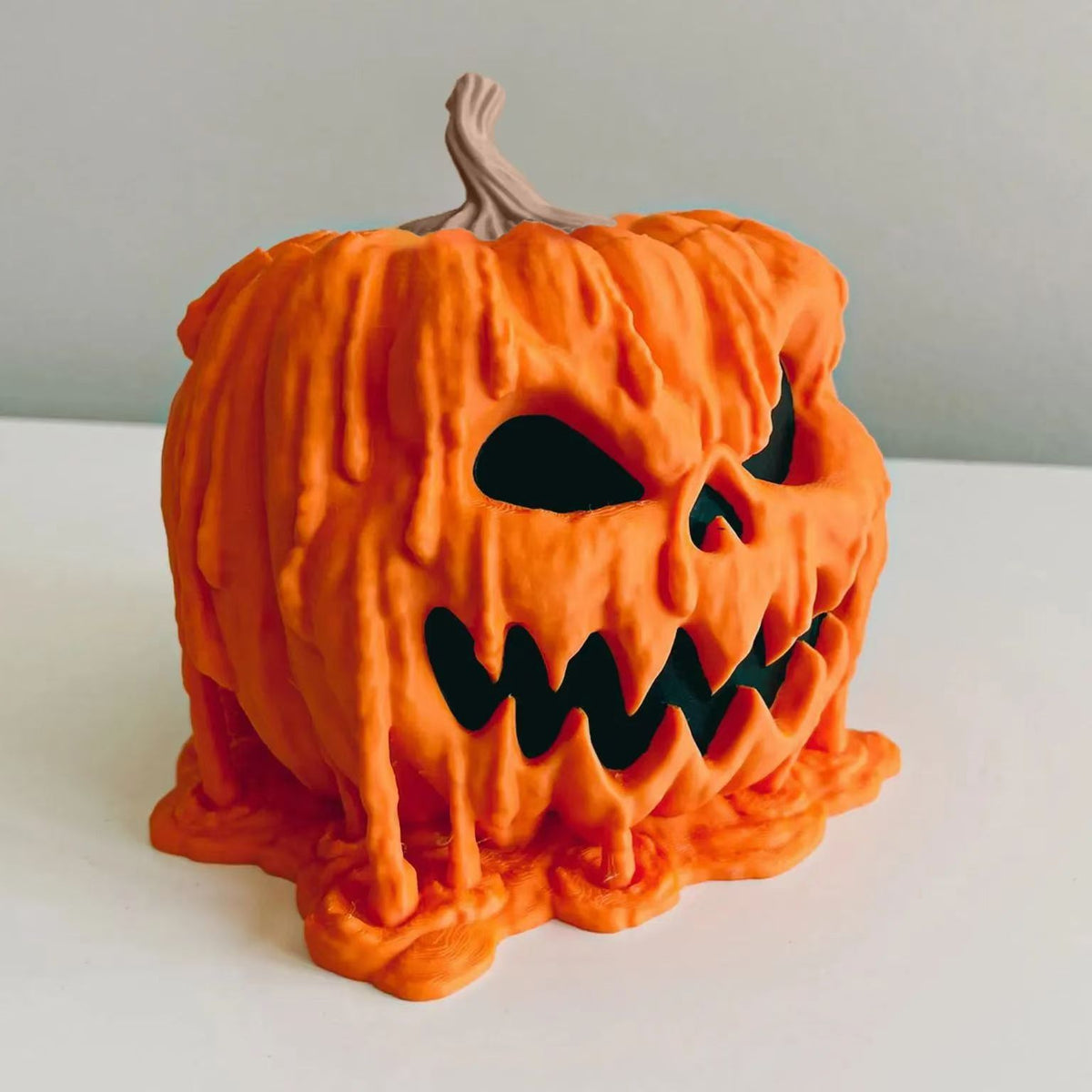 Morroween Melting Pumpkin Candy Bowl - on a Halloween party table
