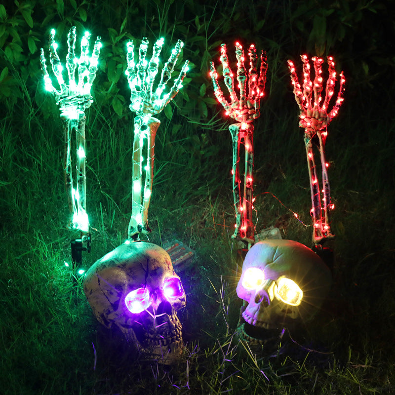 LED Light-Up Skeleton Arm Yard Stake