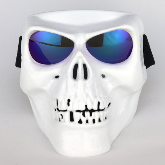 Morroween Skull Rider Mask Goggles - wind and dust resistant motorcycle skull mask