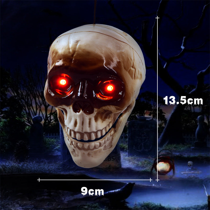Morroween Animated Floating Skull - mounting hook detail