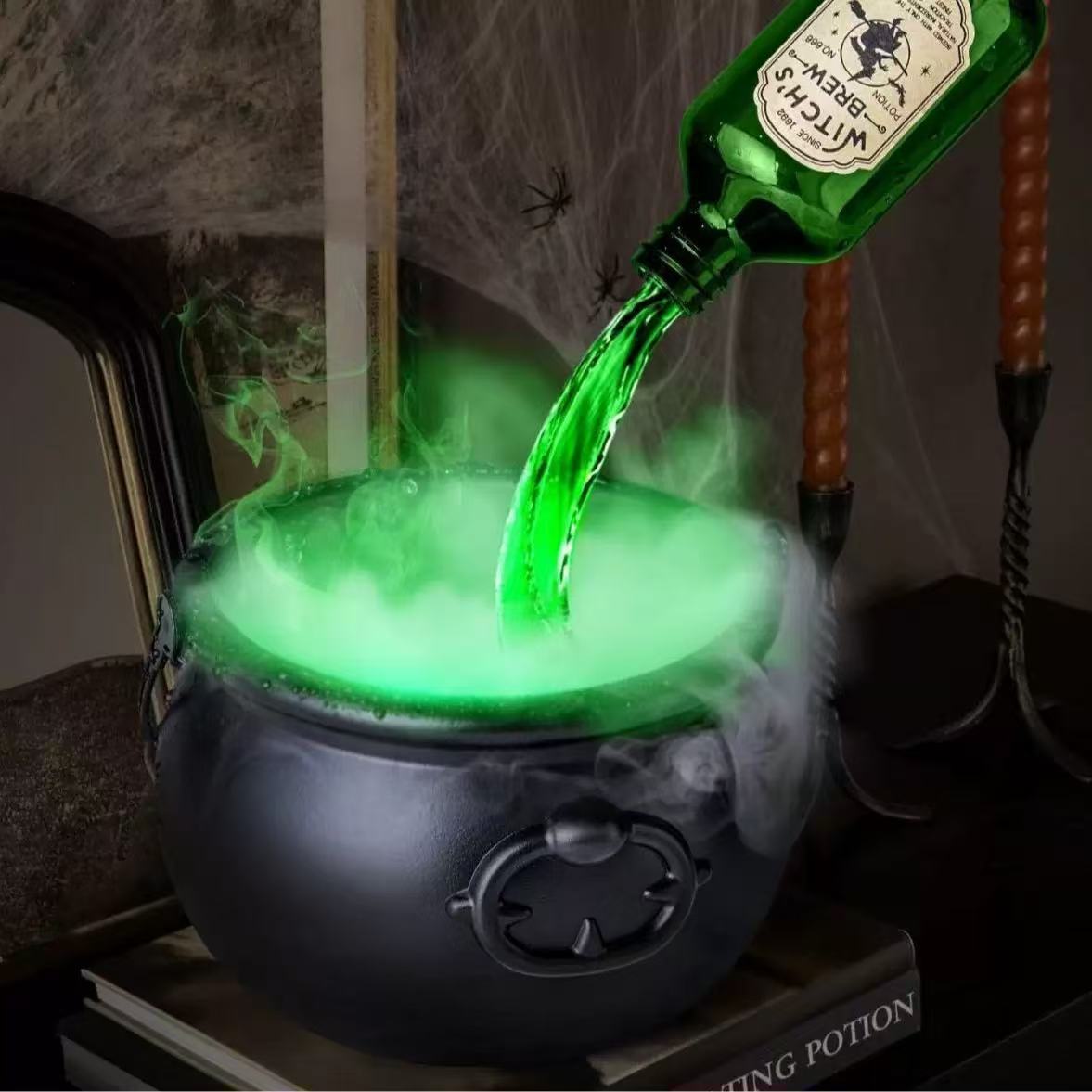 Morroween Floating Witch's Cauldron Diffuser - size and dimensions reference