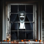 Morroween Witch Window Backdrop Banner